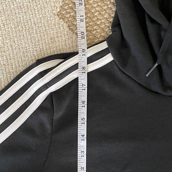 Adidas Stripe Cropped Hoodie - Picture 4 of 6